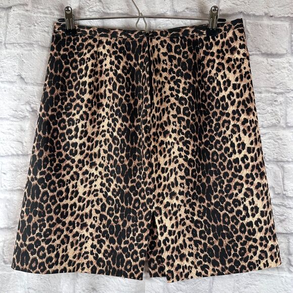 Vintage David Paul NY Leopard Print Above The Knee Pencil Skirt Size 10 Y2K 90's - Picture 4 of 9